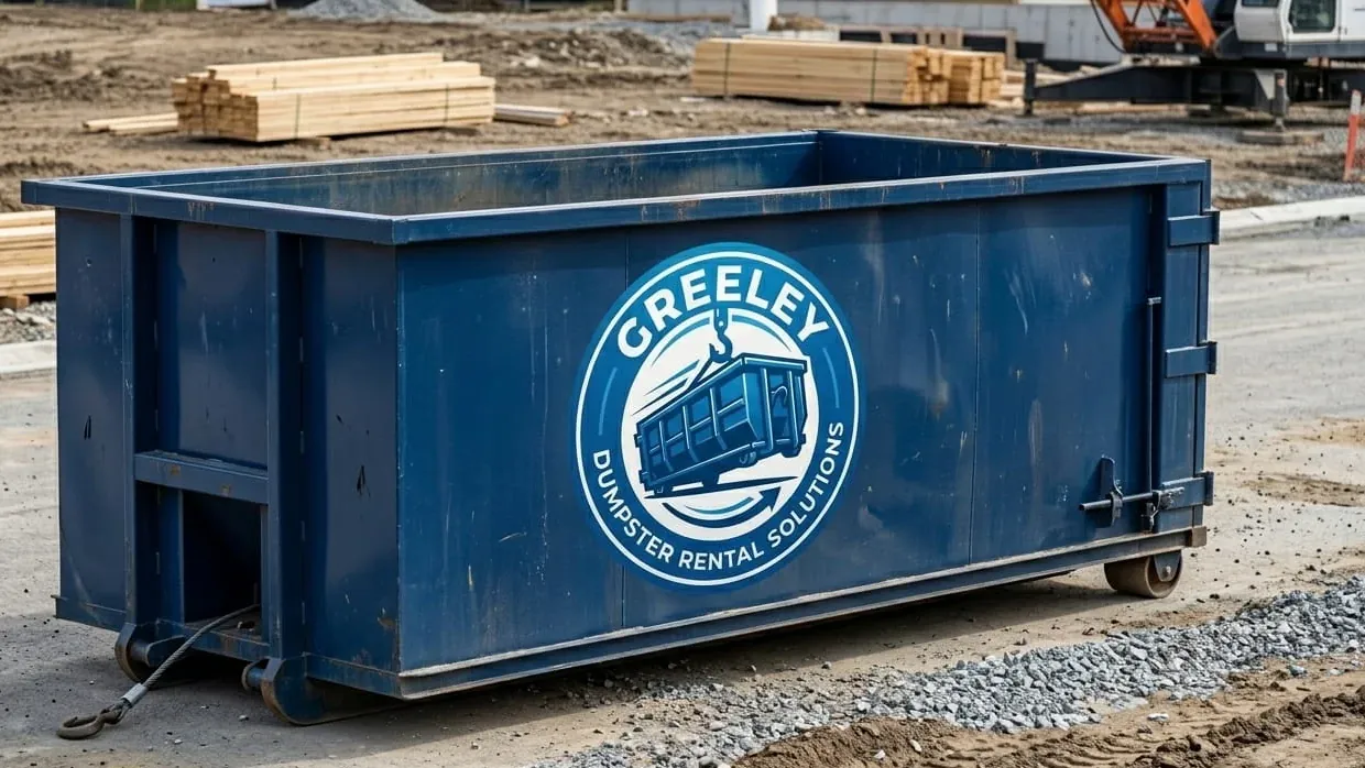 15 Yard Dumpster roll-off container in Greeley, CO 15 Yard Dumpster roll-off container in Greeley, CO