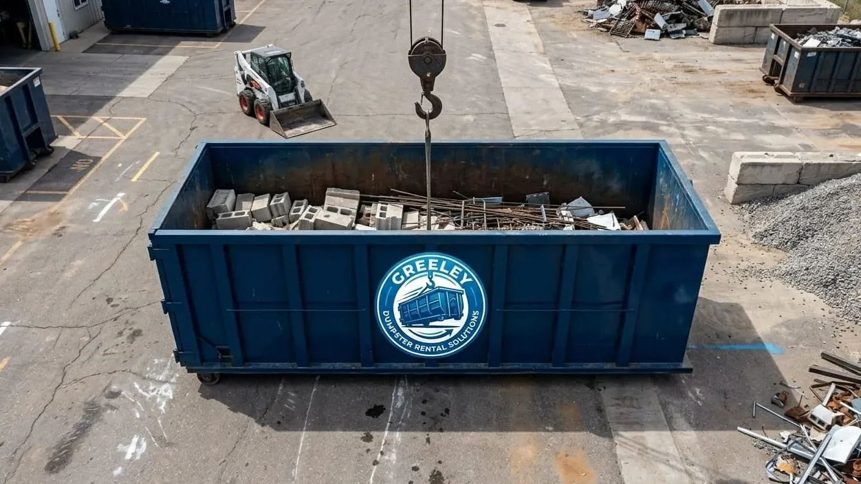 Roll-off dumpster delivery serving Kersey, Colorado from Greeley Roll-off dumpster delivery serving Kersey, Colorado from Greeley